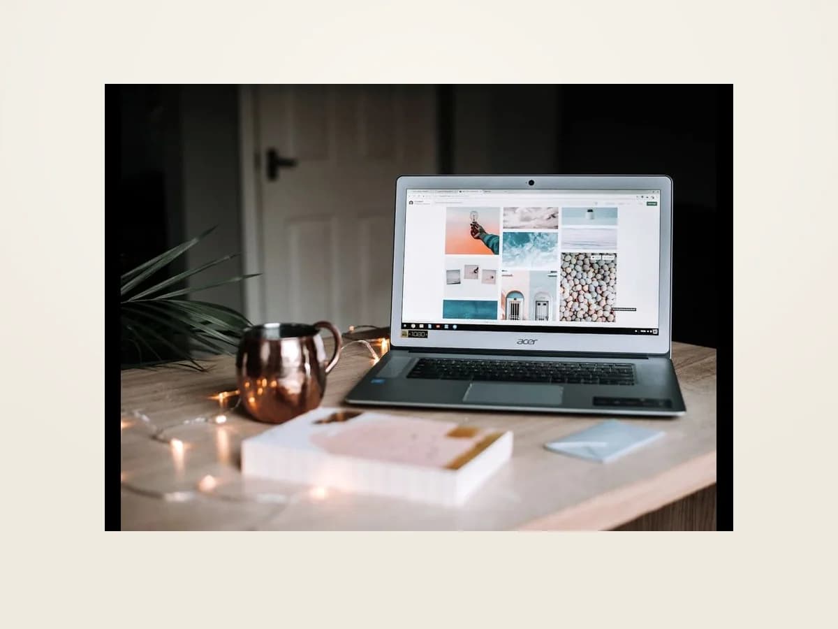 Graphite Desk Mat angled product view